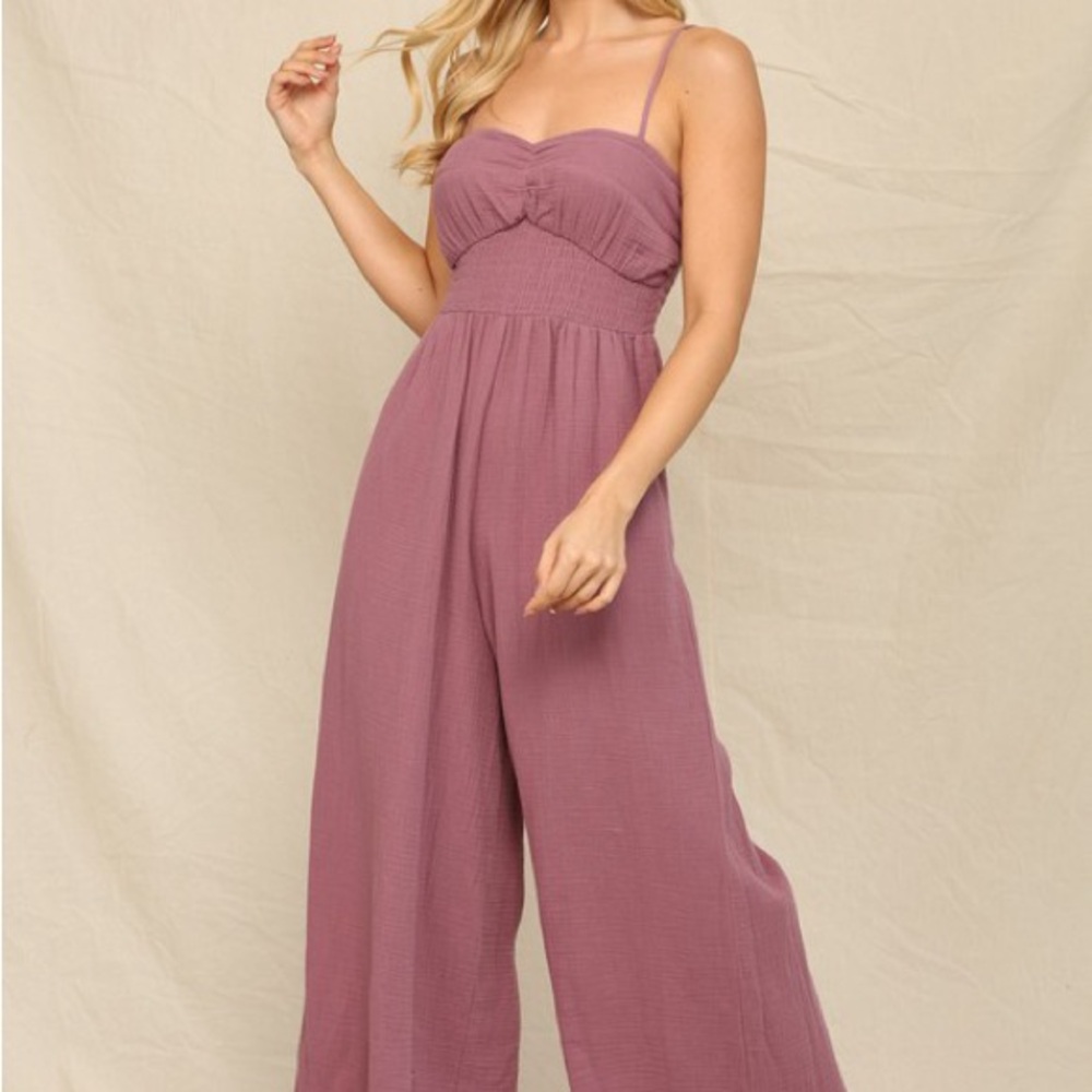 New Dusty Rose Jumpsuit